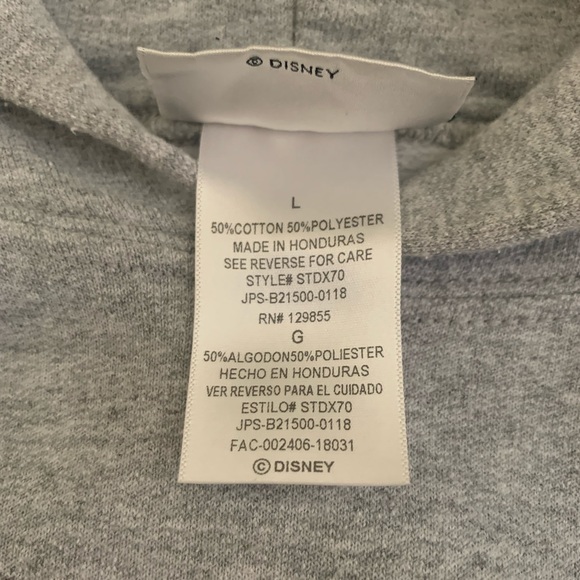 Disney Park Gray Mickey Mouse Kids Hoodie - Picture 6 of 7